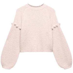 Mint Velvet Pink Bobble Sleeve Knit Jumper